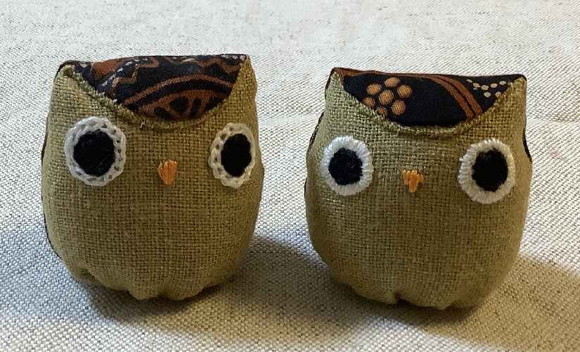 60個 ハンドメイドぬいぐるみ【ふくろう ストラップぬいぐるみ 梟